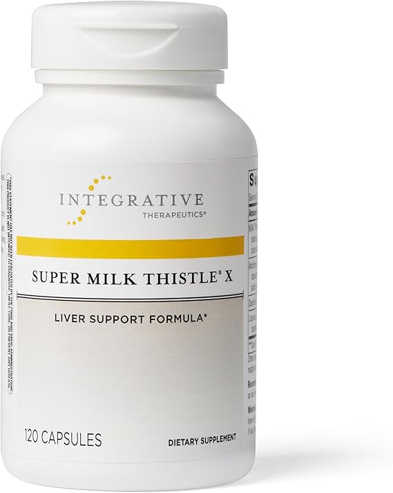 Integrative Therapeutics Super Milk Thistle X - Liver Support Supplement with Silymarin - Detox & Liver Health for Adults - Perfect for Post-Party Recovery & Daily Wellness