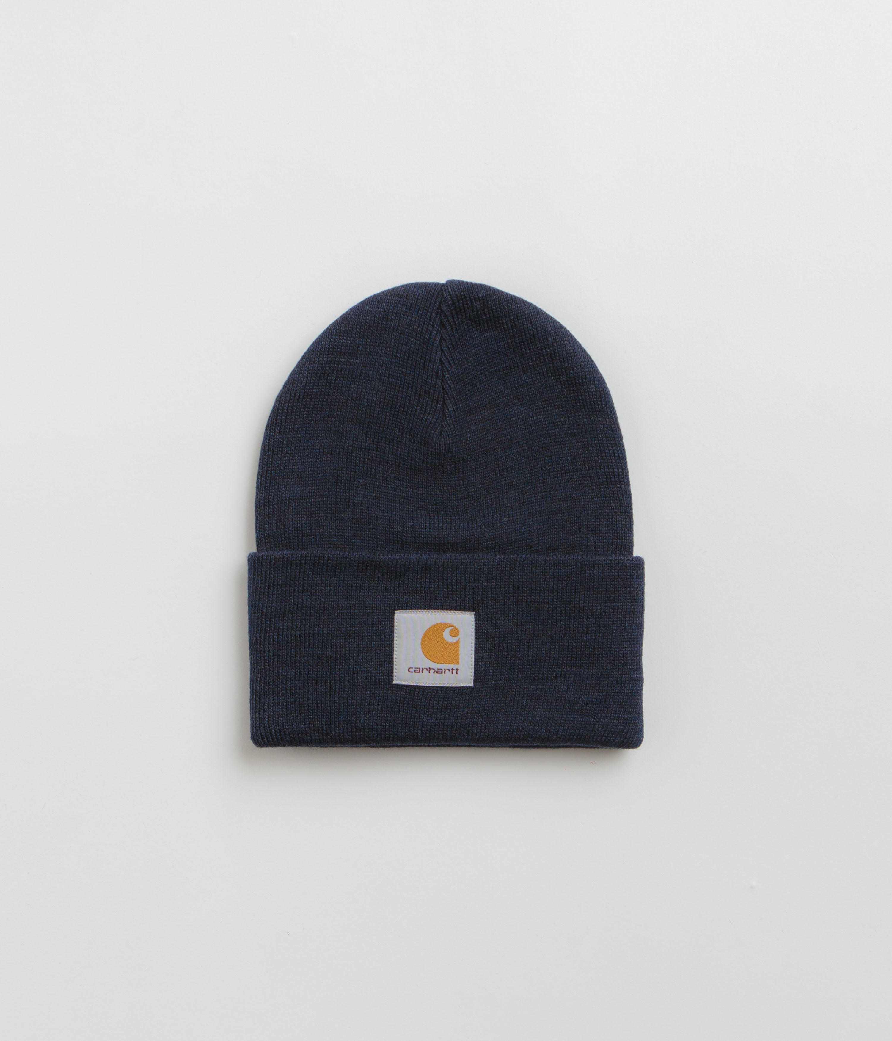 Carhartt Acrylic Watch Hat Beanie for Men & Women - Warm Winter Skull Cap, Dark Navy Heather - Perfect for Skiing, Snowboarding & Outdoor Activities