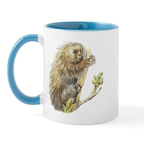 White/Blue Inside - Porcupine Mug
