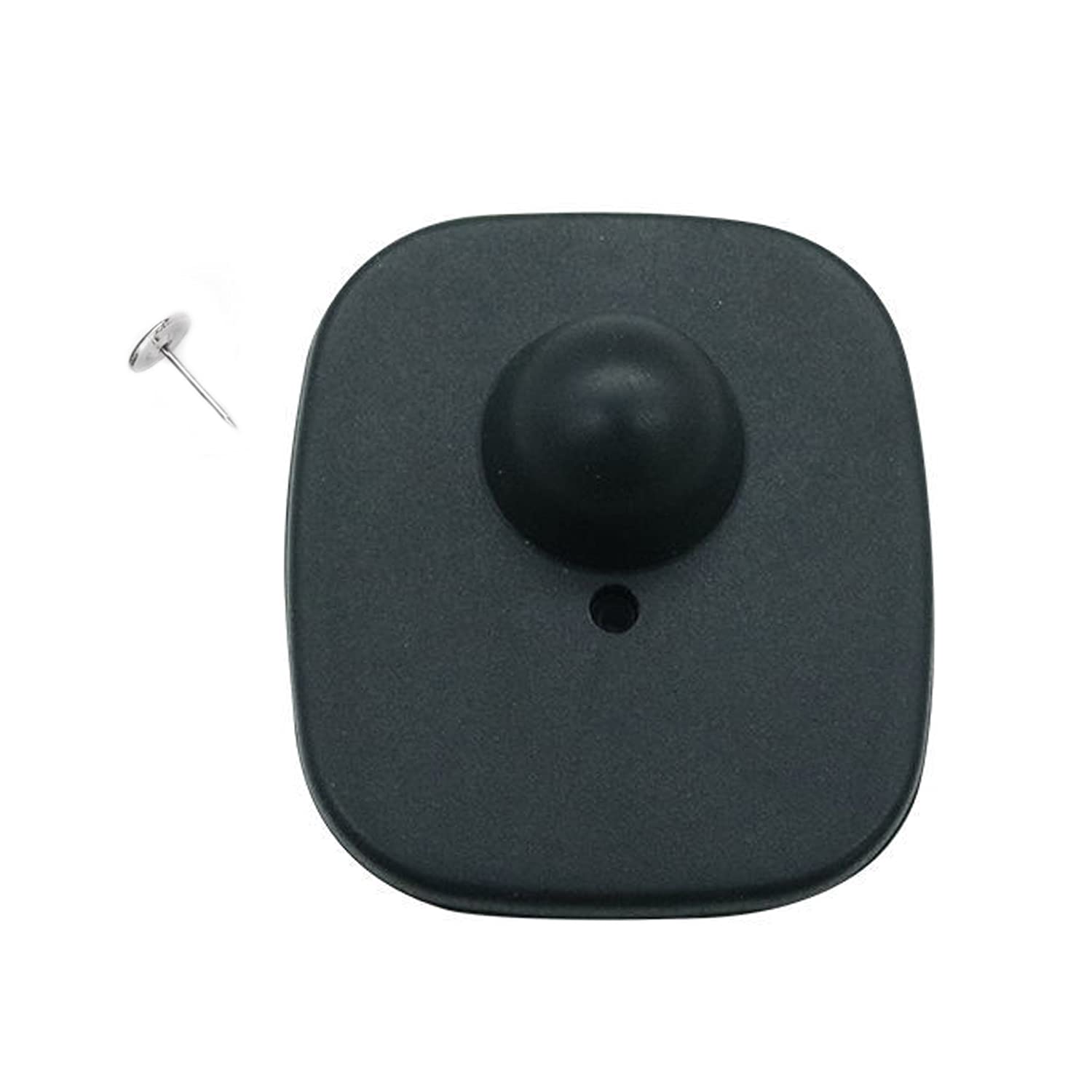 1000 Pcs 8.2MHz RF Clothing Security Tags with 1000 Pins - Compatible with EAS Anti-Theft Systems (Black) | Ideal for Retail Stores, Boutiques & Clothing Shops