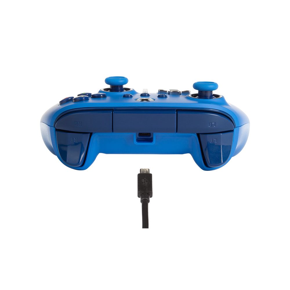 PowerA Xbox Series X|S Enhanced Wired Controller for Gaming - Bold Blue | Compatible with Xbox One, PC & Mobile | Ergonomic Design for Long Play Sessions