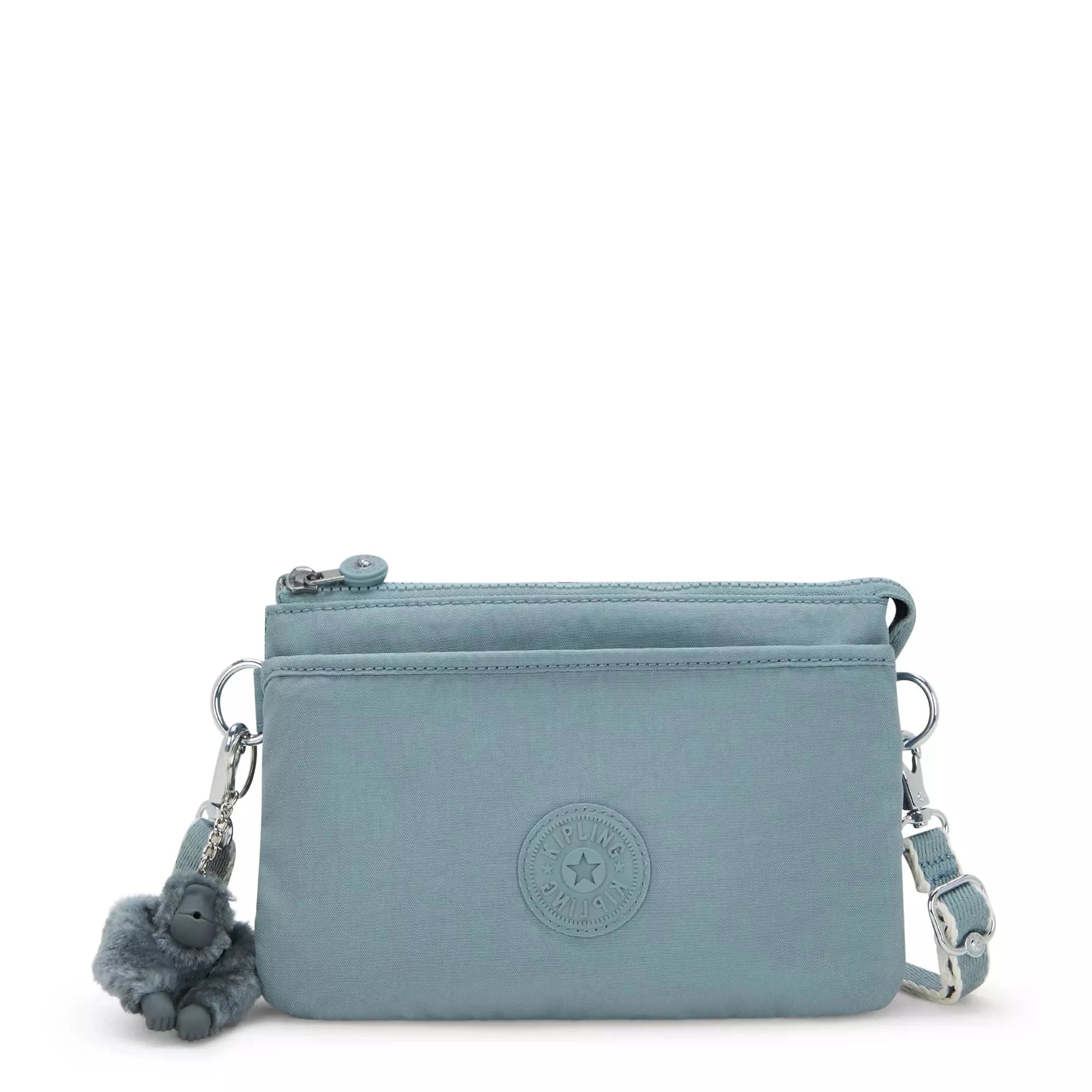 Kipling Riri Crossbody Bag - Lightweight & Stylish Shoulder Purse for Women, Relaxed Grey, Perfect for Travel, Work & Everyday Use