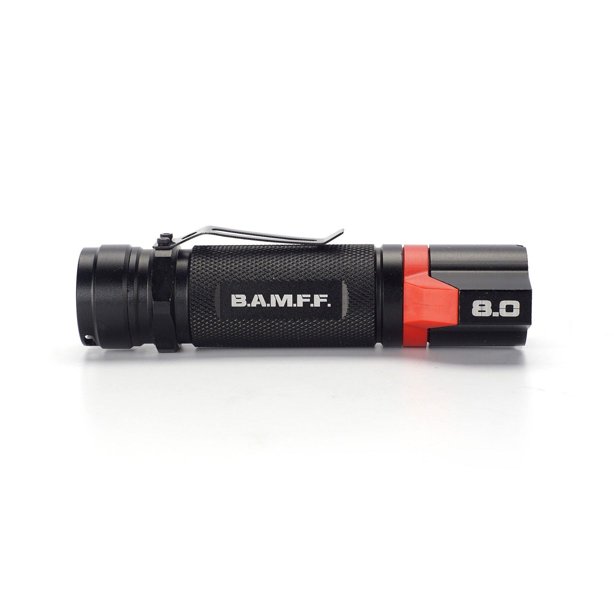 B.A.M.F.F. 8.0 800 Lumen Dual LED Flashlight - High Power Tactical Light for Camping, Hiking, Emergency & Outdoor Adventures