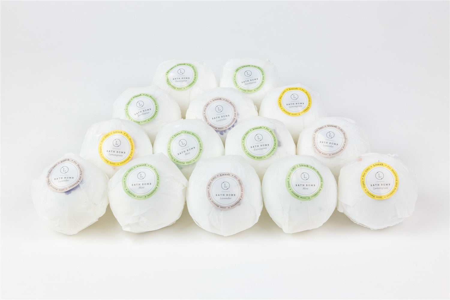 100% Natural Vegan Bath Bombs - 6-Piece Assorted Scents (Lavender, Eucalyptus, Citrus) for Relaxation & Self-Care - Perfect for Spa Nights, Gifts & Stress Relief