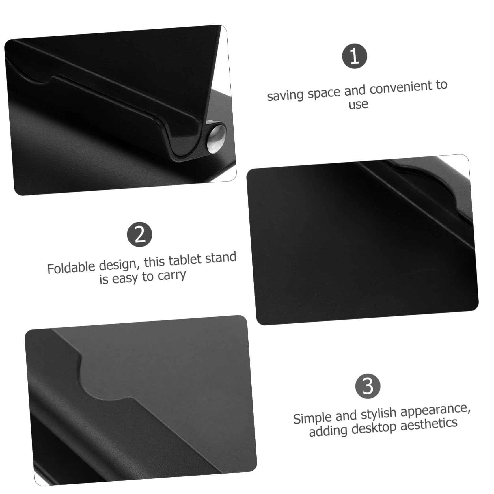 Homoyoyo Adjustable Aluminum Laptop Stand - 360° Rotating Ergonomic Tablet & Phone Holder for Desk - Perfect for Office Work, Home Study & Gaming Setup