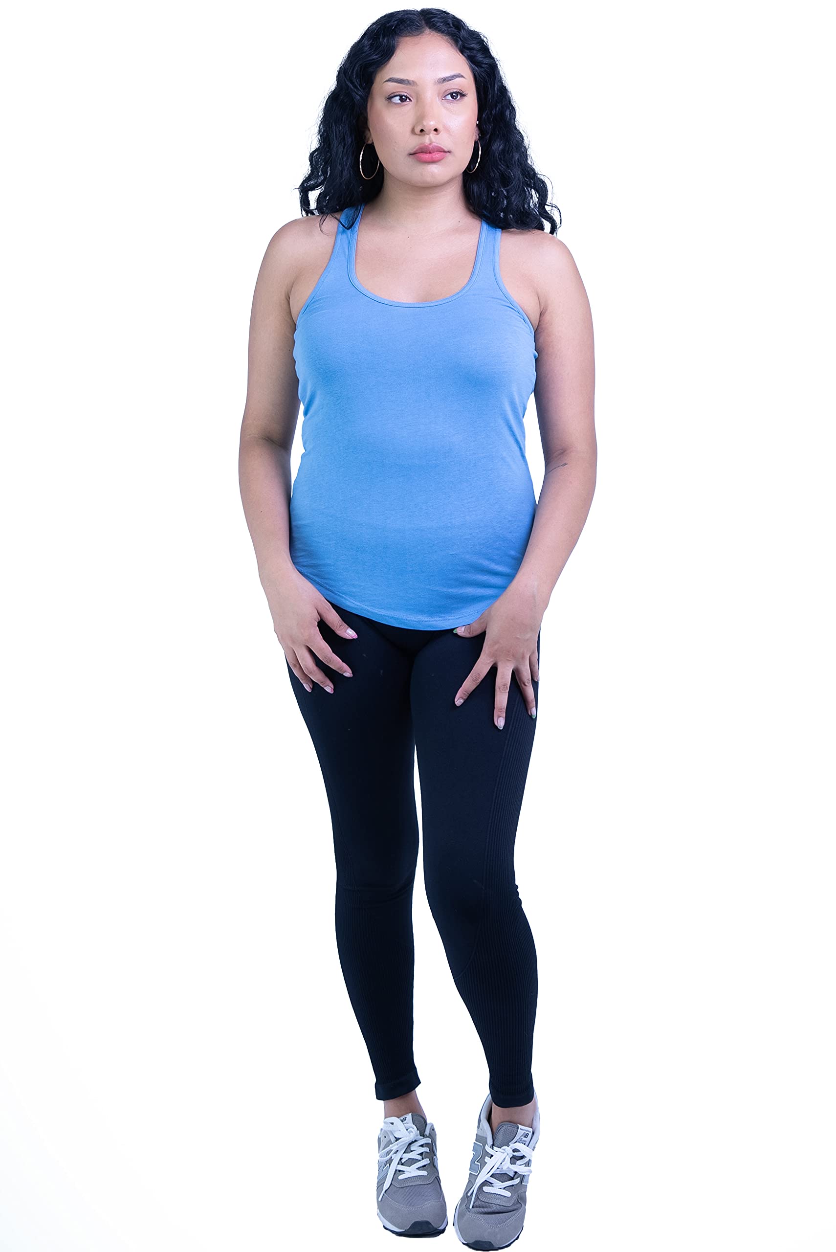 ShirtBANC Essentials Women's Racerback Tank Top - Soft Breathable Workout Shirts for Yoga, Running & Everyday Wear