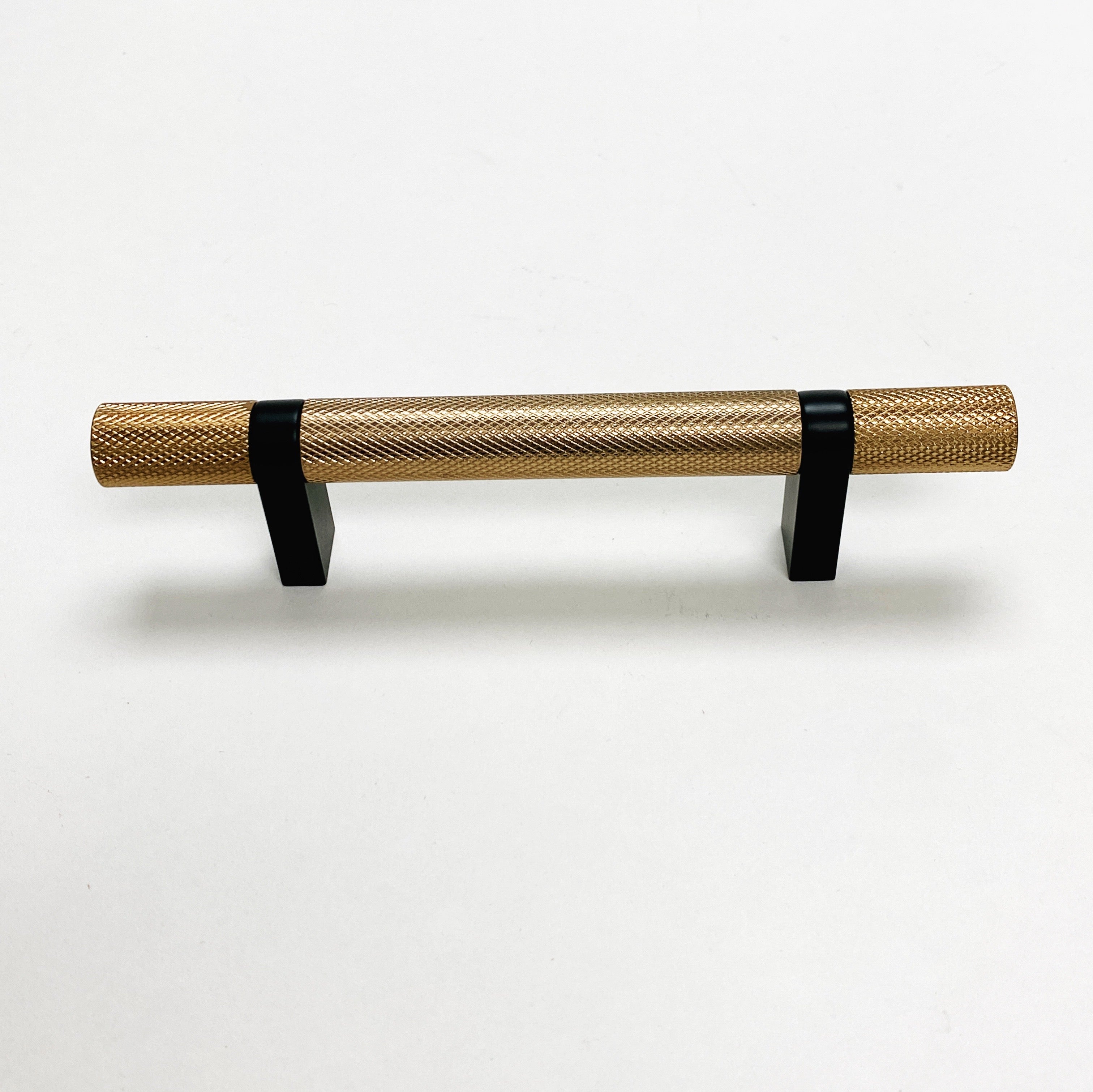 Knurled Select T Bar Champagne Bronze & Matte Black Cabinet Knobs and Pulls - Perfect for Kitchen, Bathroom, and Furniture Upgrades