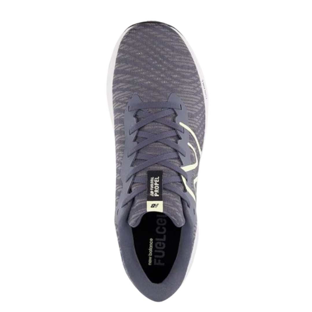 Men's New Balance FuelCell Propel v5 Running Shoes - Graphite with Limelight (D Width) | Lightweight Cushioned Sneakers for Road Running, Jogging & Gym Workouts