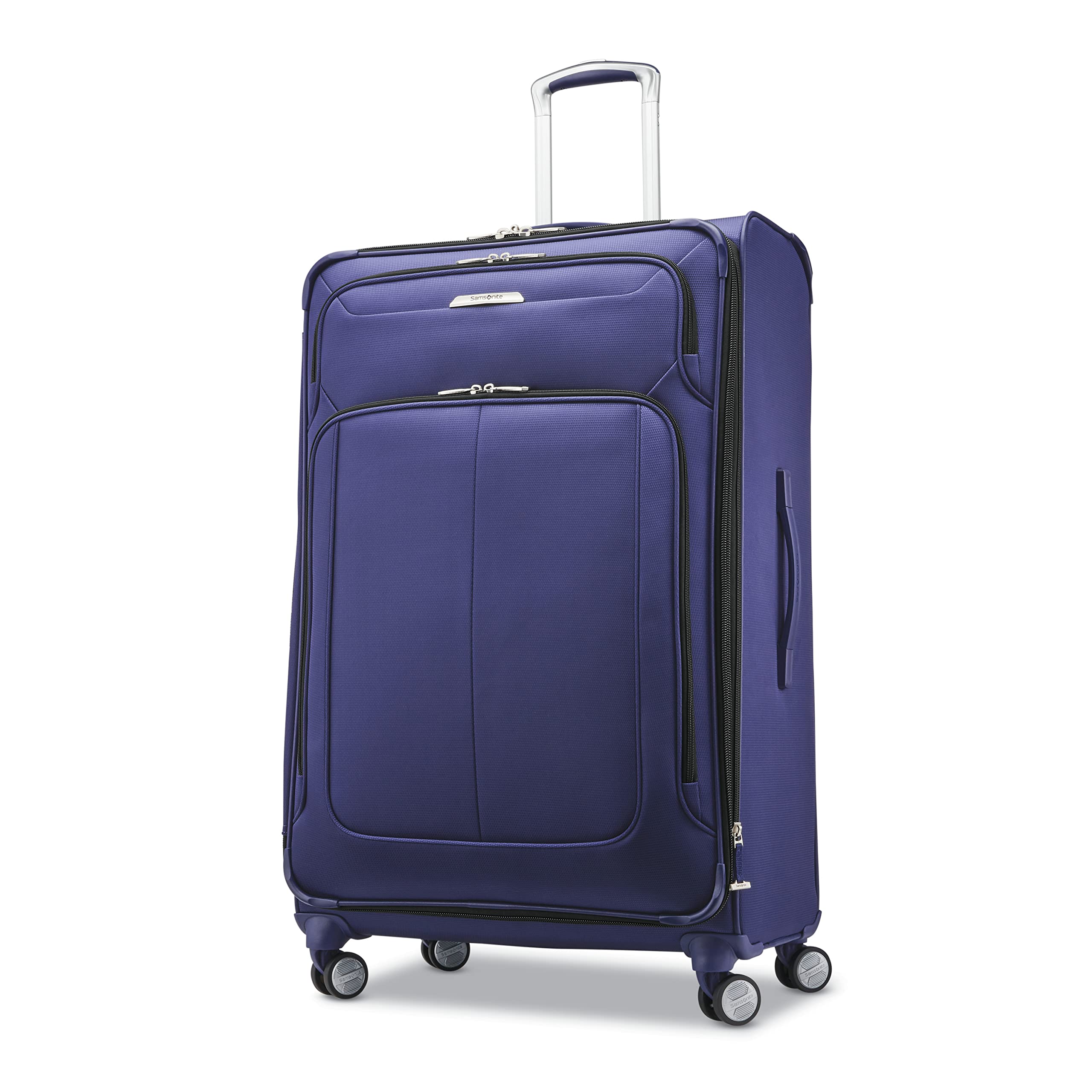 Samsonite Solyte DLX Softside Expandable Luggage Set with 360° Spinner Wheels, 3-Piece (20/25/29 Inch) - Lightweight Durable Suitcase for Travel, Iris Blue | Perfect for Business Trips, Vacations & Family Getaways