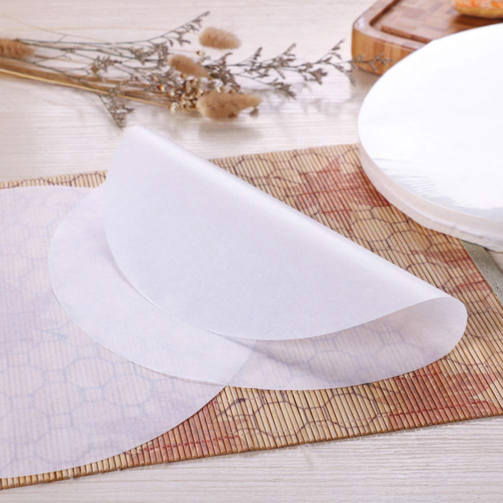 50-Pack Nonstick Greaseproof Parchment Paper Rounds - 12 Inch Baking Paper Circles for Cake Pans, Oven Liners & BBQ - Perfect for Baking, Roasting, Grilling and Food Presentation