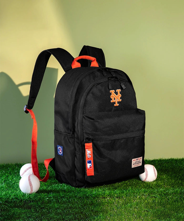 MLB New York Mets Official Laptop Backpack 15.6 Inch, Durable College School Bookbag for Men & Women - Perfect for Work, Travel & Sports Fans