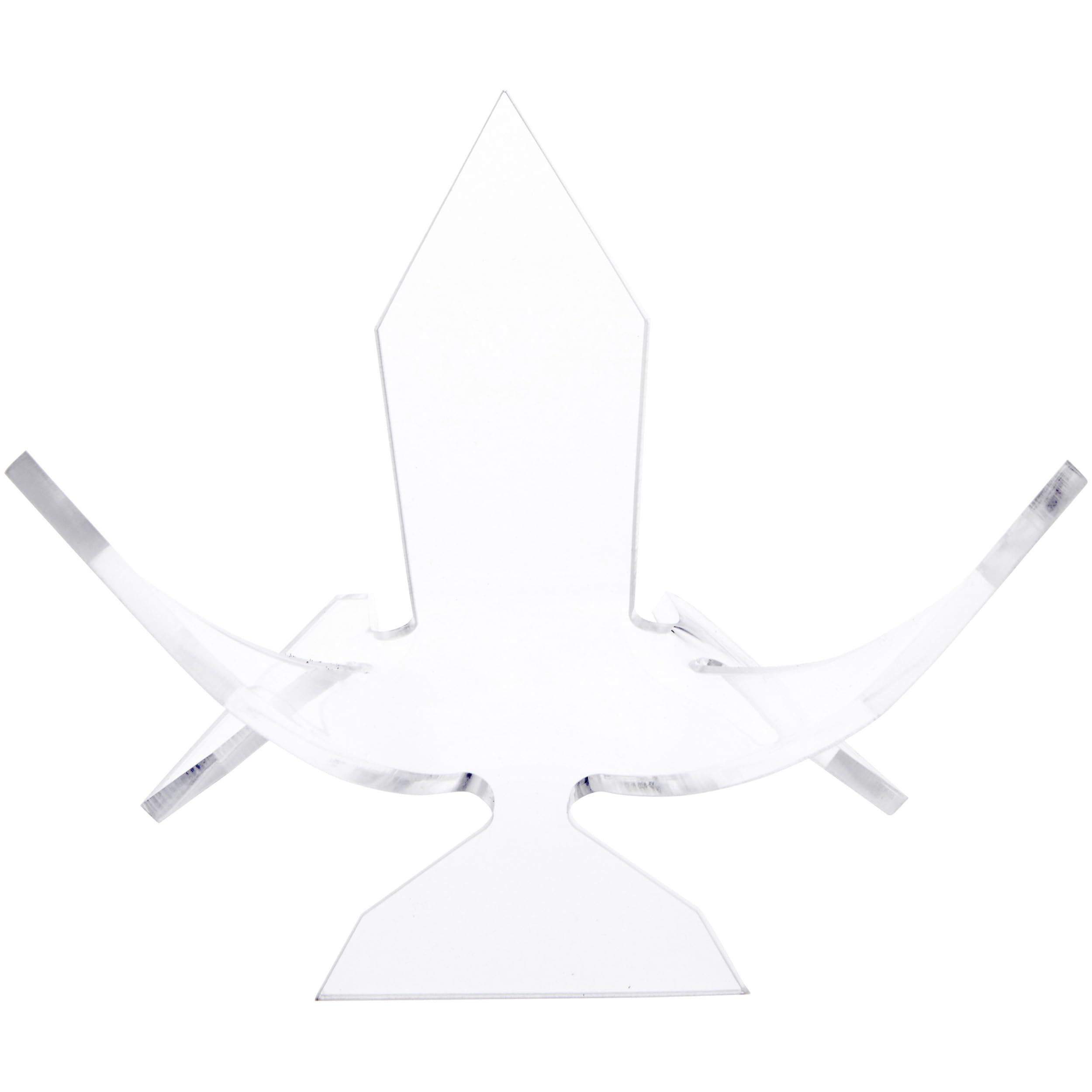 Clear Acrylic Flower Petal Display Stand - 3.75