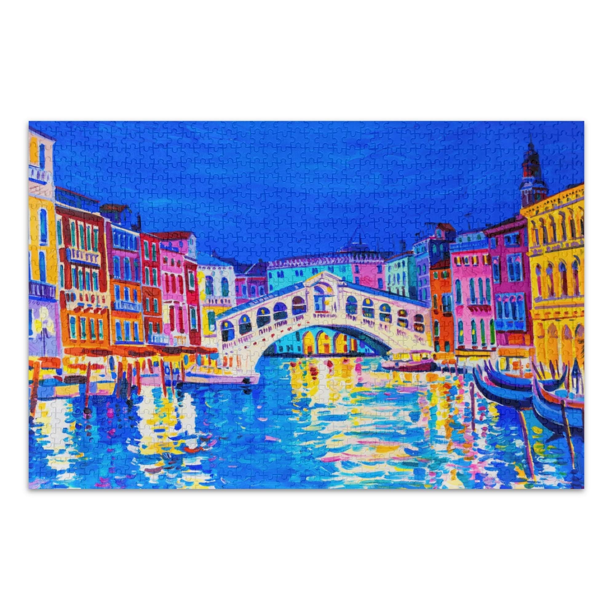 500-Piece Venice Water City Oil Painting Jigsaw Puzzle for Adults & Kids - Colorful Art Challenge Game | Perfect for Family Bonding, Stress Relief & Home Decor