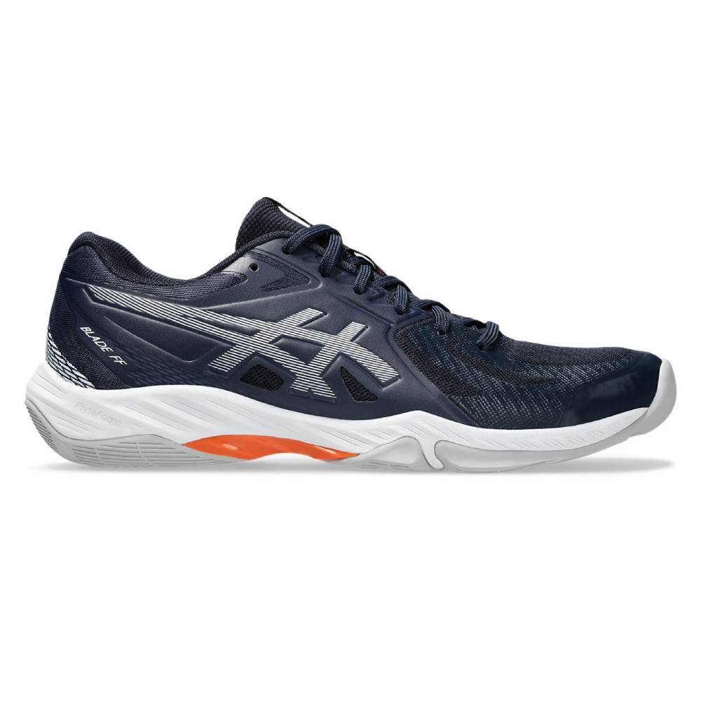 ASICS Blade FF Men's Indoor Court Volleyball Shoes - Midnight/White - Lightweight & Supportive for Volleyball, Badminton & Squash