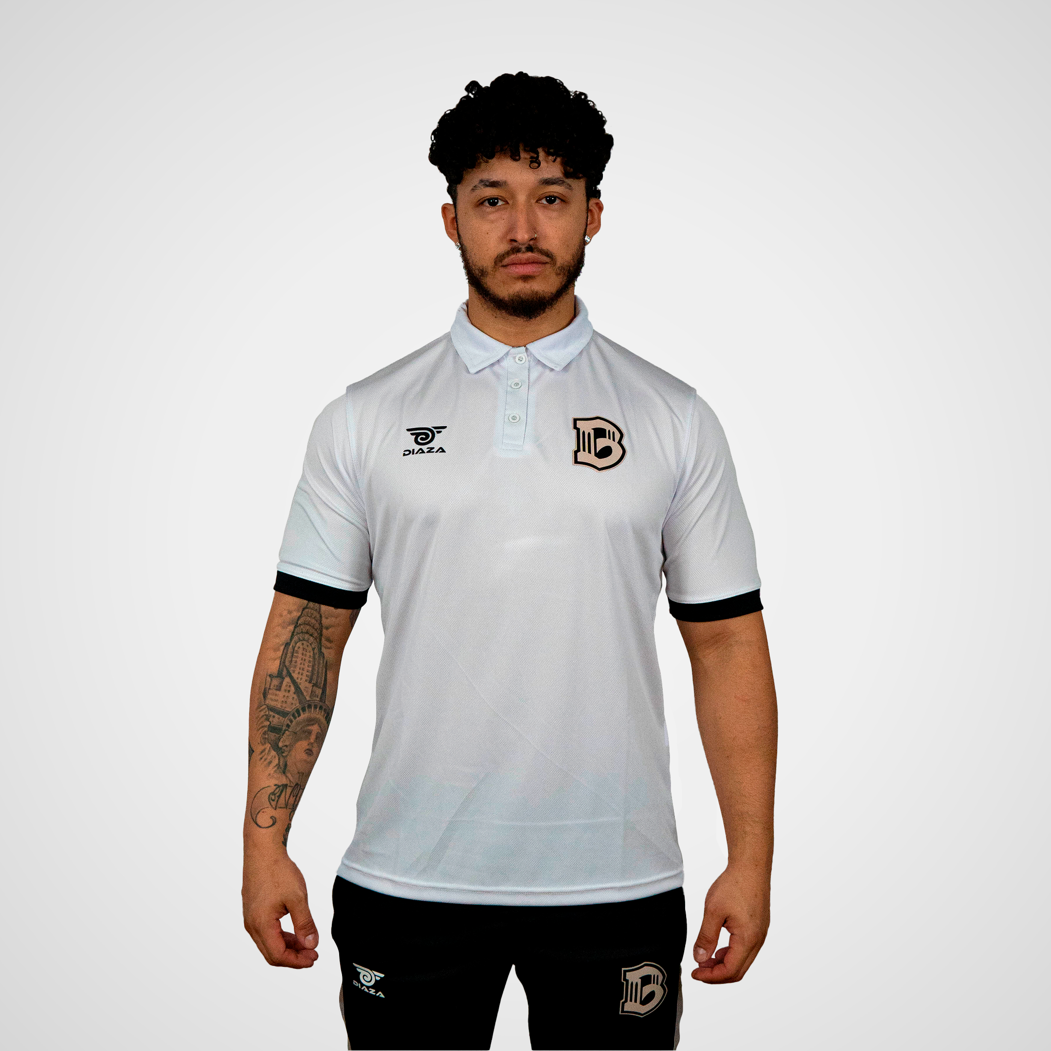 Brooklyn FC White Polo Shirt for Men - Breathable Cotton Short Sleeve Casual Golf Tennis Soccer Sports Tee - Perfect for Work, Gym, and Weekend Outings