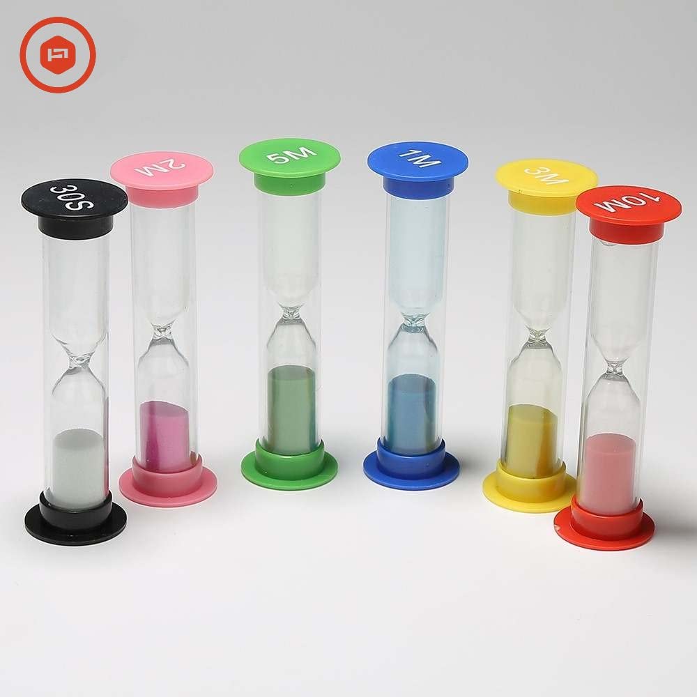 Colorful 6-Pack Sand Timer for Kids - Fun & Easy Visual Learning Tool - Perfect for Classroom, Games, and Time Management Activities