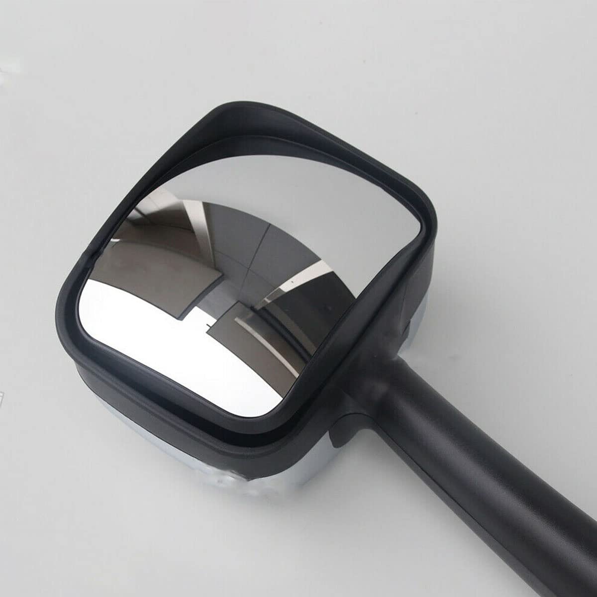 2008-2016 Freightliner Cascadia Chrome Hood Mirror - Manual Truck Towing Mirror Replacement with Chrome Housing | Durable Exterior Side Mirror for Long-Haul Trucking & Towing