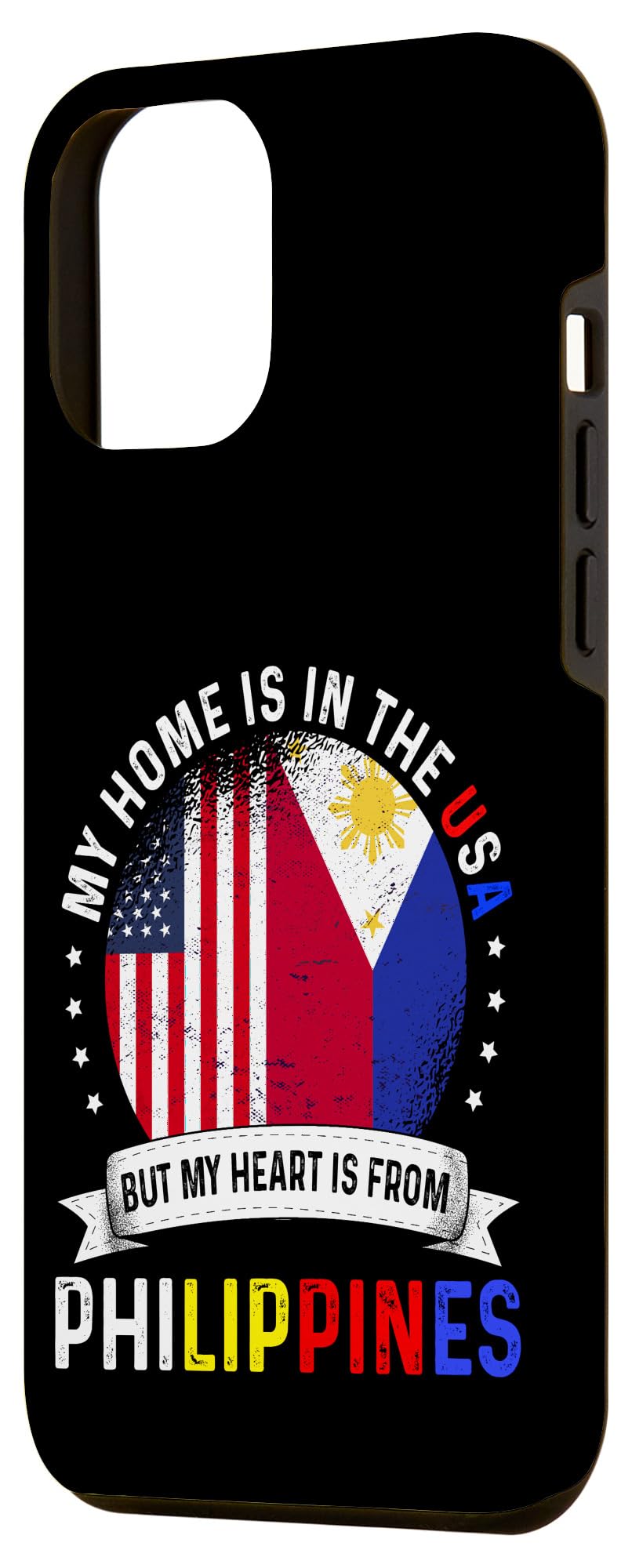 iPhone 12 Pro Max Case - Philippines Flag Design with Patriotic Heart - Durable Protective Cover for iPhone 12 Pro Max - Perfect for Travel, National Pride & Everyday Use