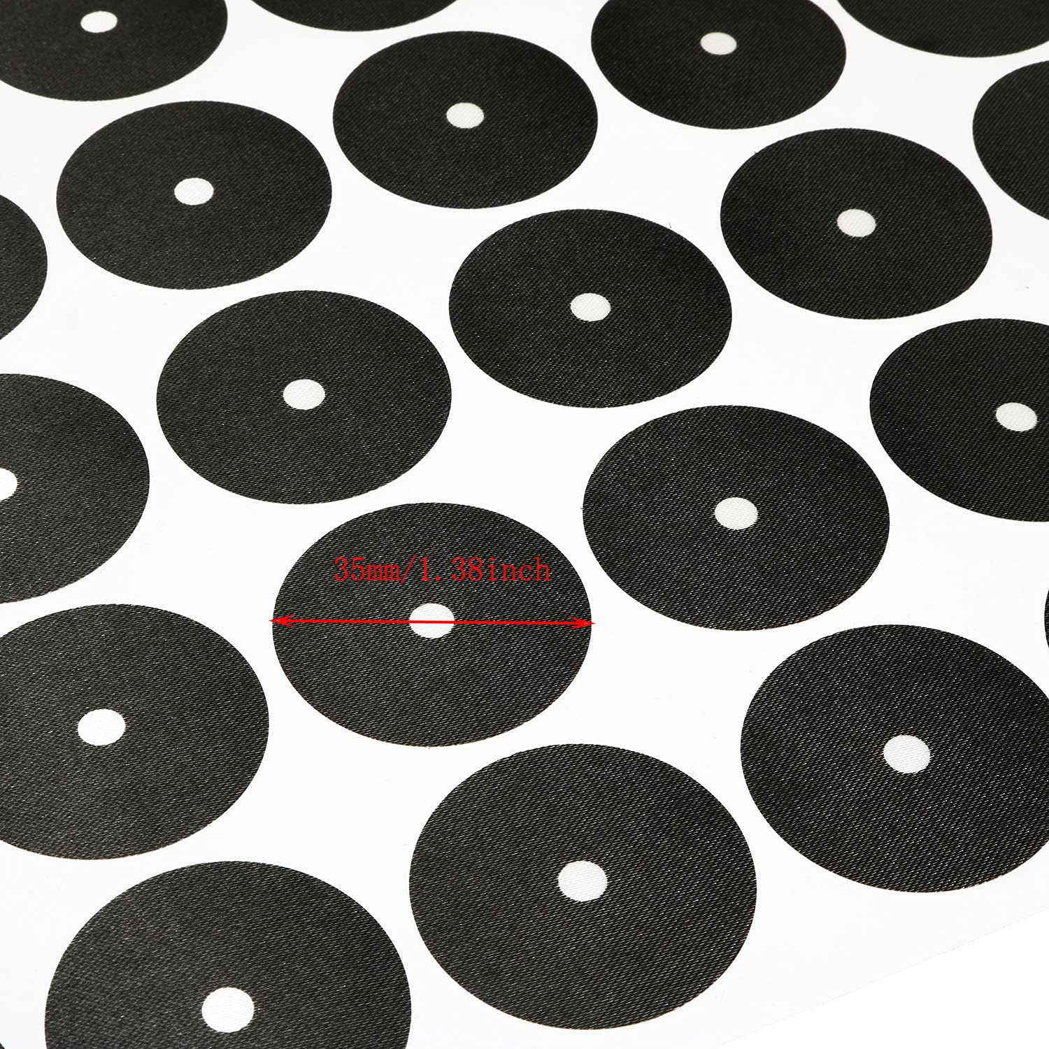 RLECS 2 Sheets Pool Table Marker Dots - 35mm Dia Black Ball Locator Stickers for Snooker & Billiards - 70pcs Spots Total - Perfect for Pool Table Maintenance & Game Setup
