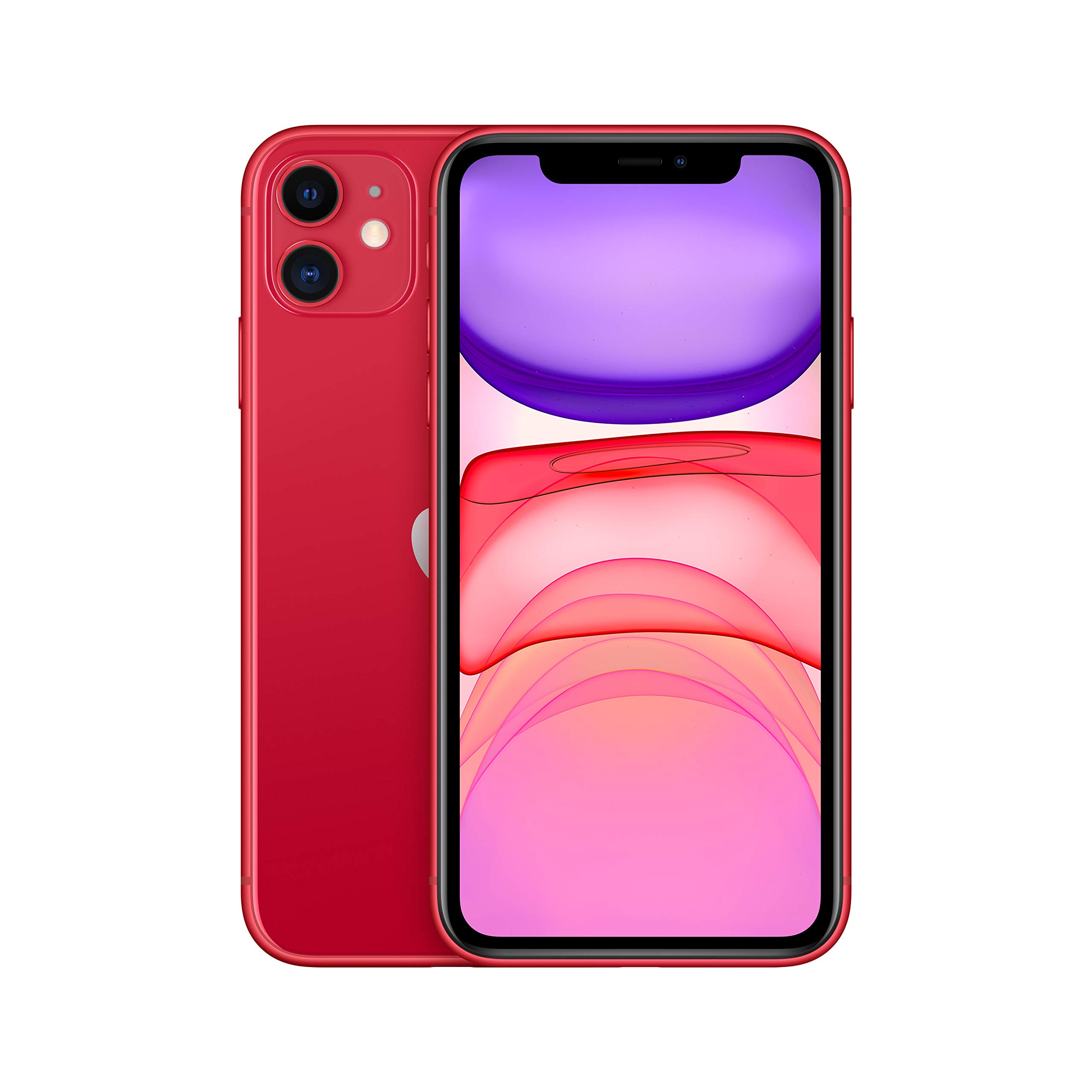 Apple iPhone 11 64GB (PRODUCT) RED Unlocked Smartphone - Cricket Wireless Compatible | Water Resistant, Dual Camera, Face ID | Perfect for Travel, Photography & Everyday Use