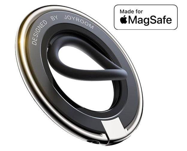 JoyRoom Magnetic Phone Ring Holder - 360° Rotatable & Strong Adhesive Grip for iPhone, Samsung, Smartphones - Perfect for Hands-Free Viewing, Gaming, and Taking Selfies