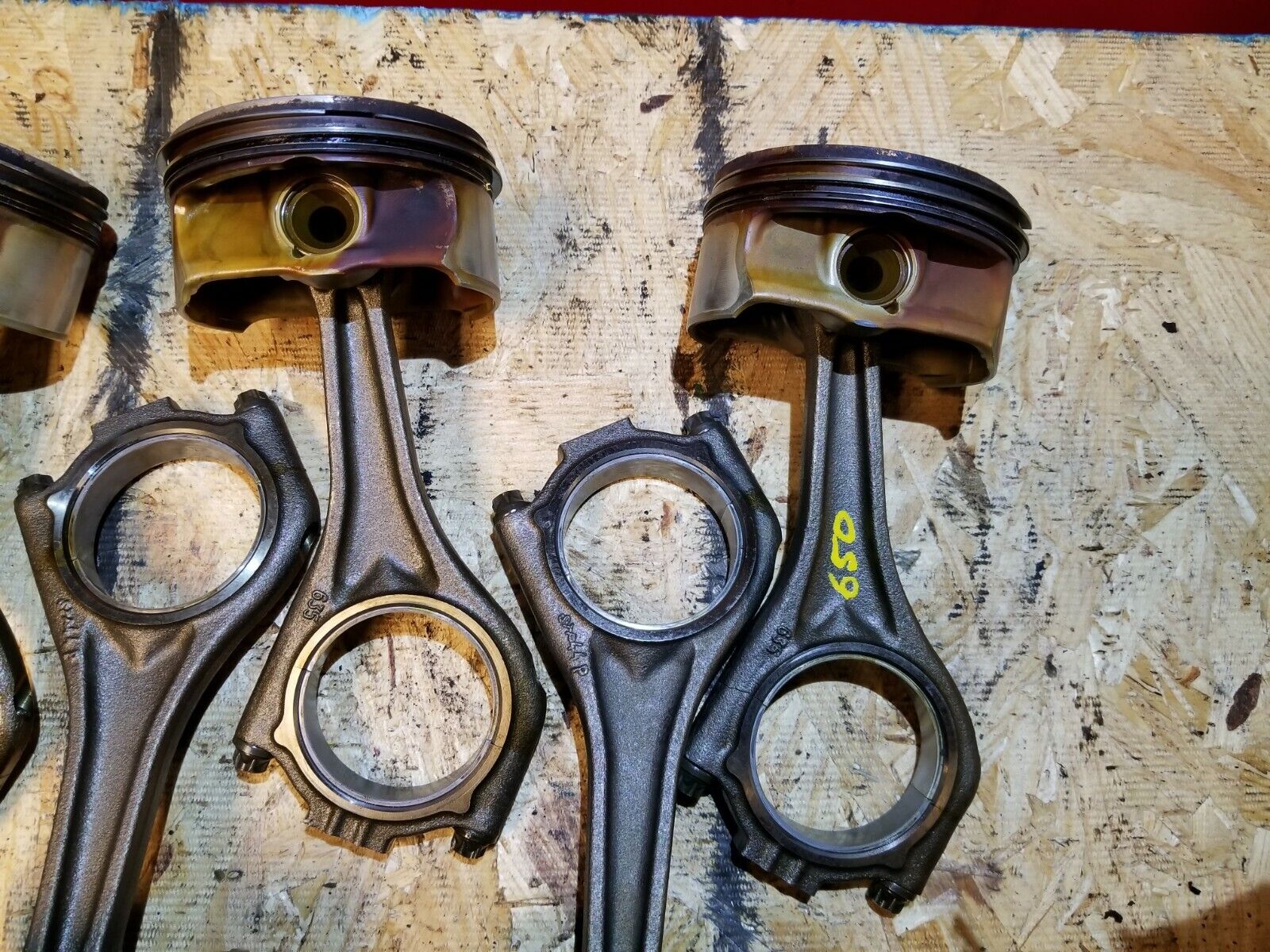 2006-2010 BMW 650i OEM Piston & Connecting Rod Set (8pcs) - Standard Size N62T 4.8L Engine Replacement Parts for Performance Upgrade & Engine Rebuild