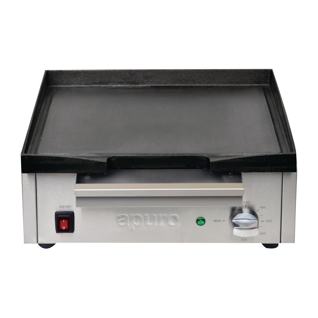 Apuro Cast Iron Griddle for Stovetop & Countertop - Perfect for Pancakes, Burgers & Grilling - Heavy Duty Pre-Seasoned Flat Top Grill for Indoor & Outdoor Cooking