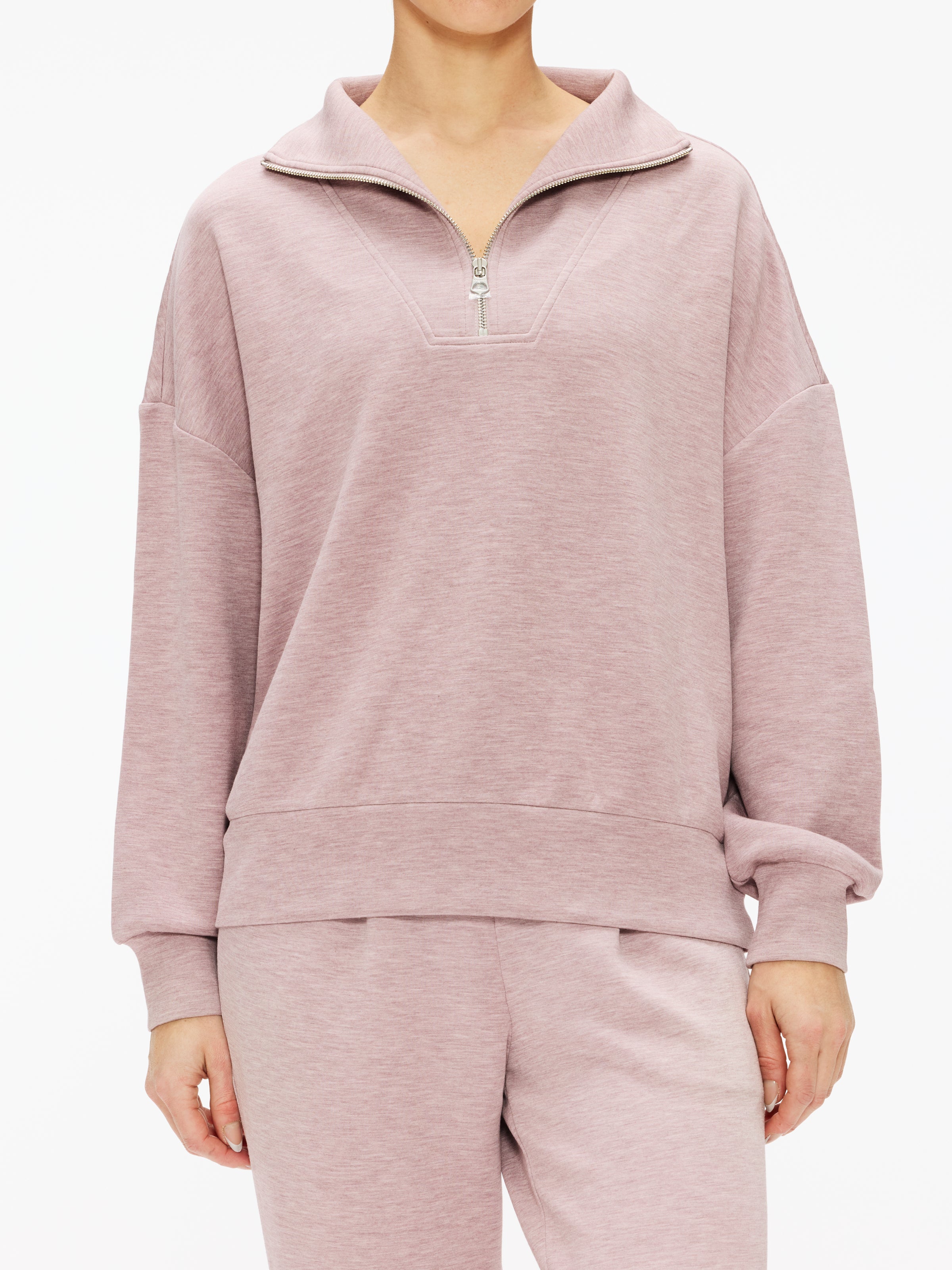 Varley Hawley Half Zip Sweatshirt for Women - Soft Fleece Pullover with Kangaroo Pocket - Perfect for Workouts, Running & Casual Wear