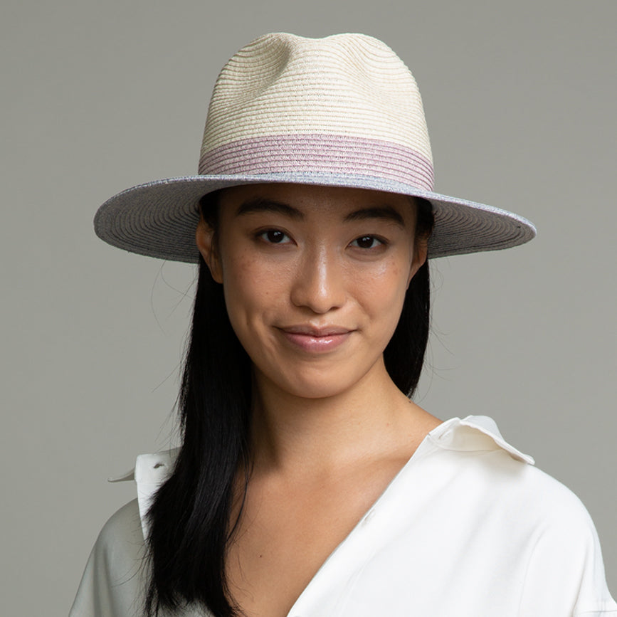 Courtney Hemp Packable Fedora Hat for Women - Foldable Sun Hat for Travel, Beach & Outdoor Activities | Eco-Friendly Natural Hemp Material