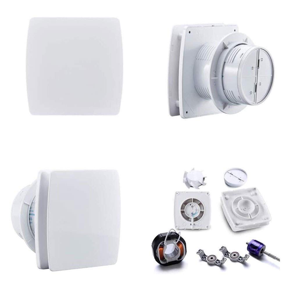 **Industrial Wall Exhaust Fan - High Power Low Noise Ventilation Extractor for Kitchen, Bathroom, Living Room & Bedroom - Includes Rear Bezel - Perfect for Home & Commercial Air Circulation**
