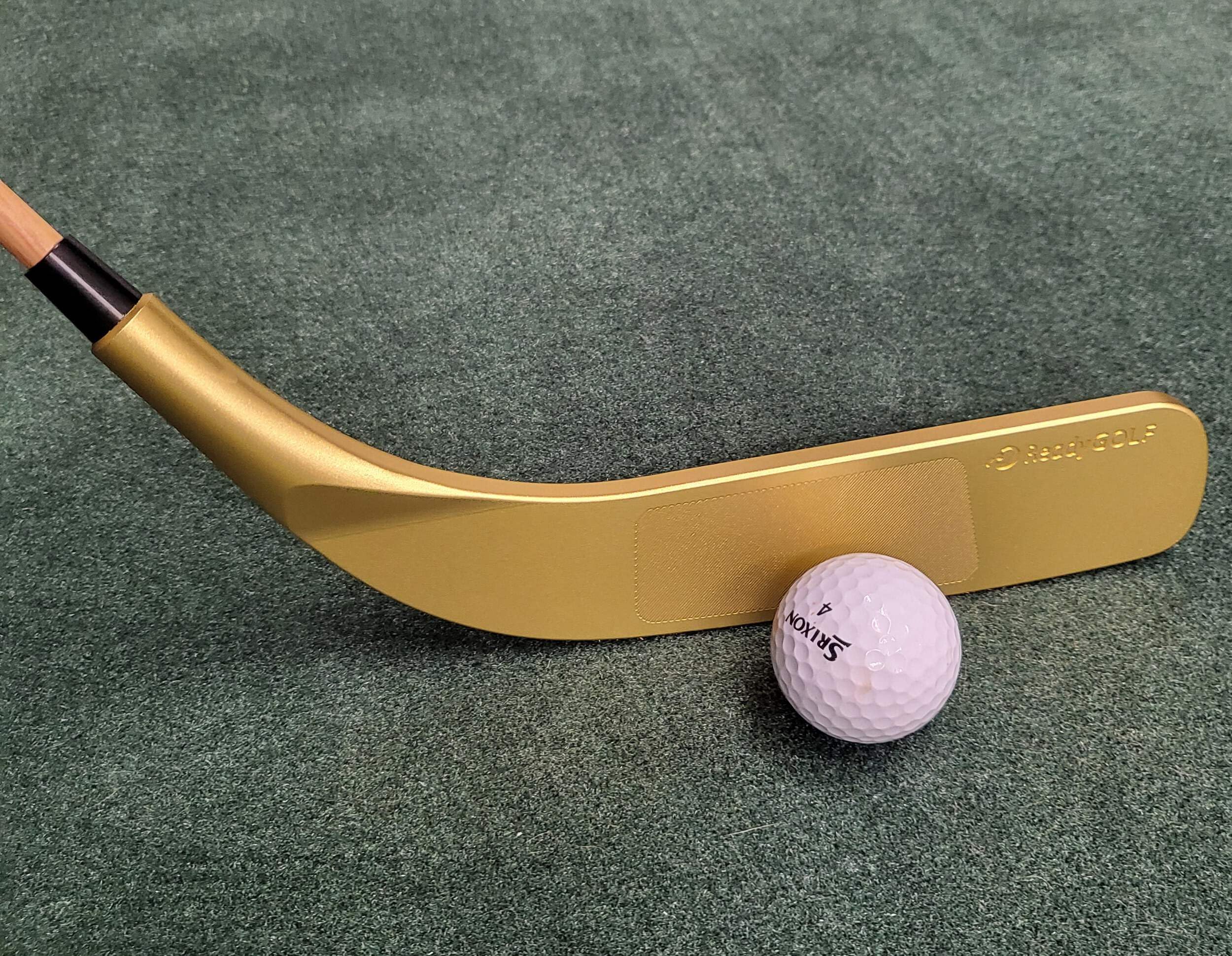 ReadyGOLF Hockey Stick Putter with Free Cover - Perfect for Indoor/Outdoor Mini Golf & Office Putting Practice