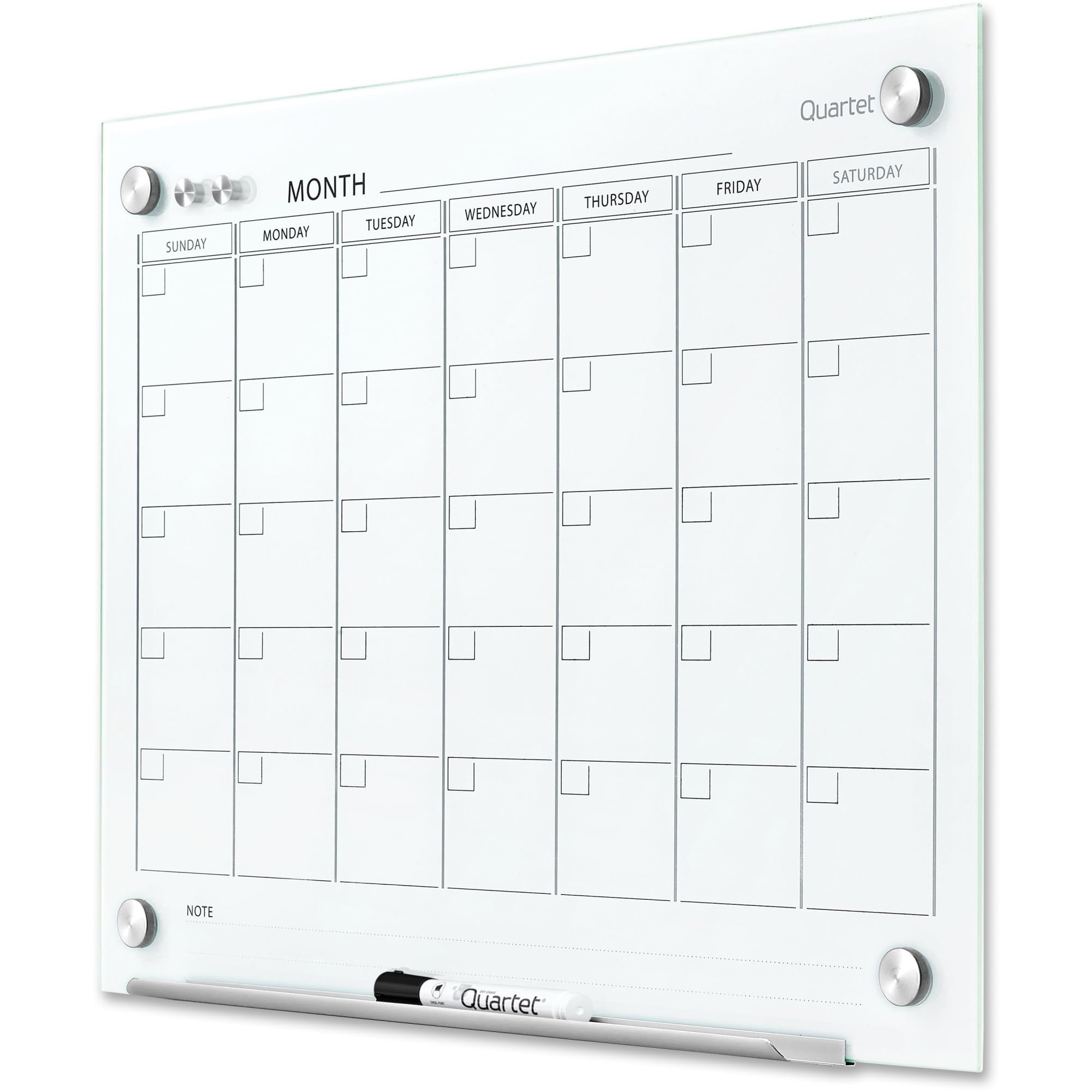 Quartet Magnetic Whiteboard Calendar - 24