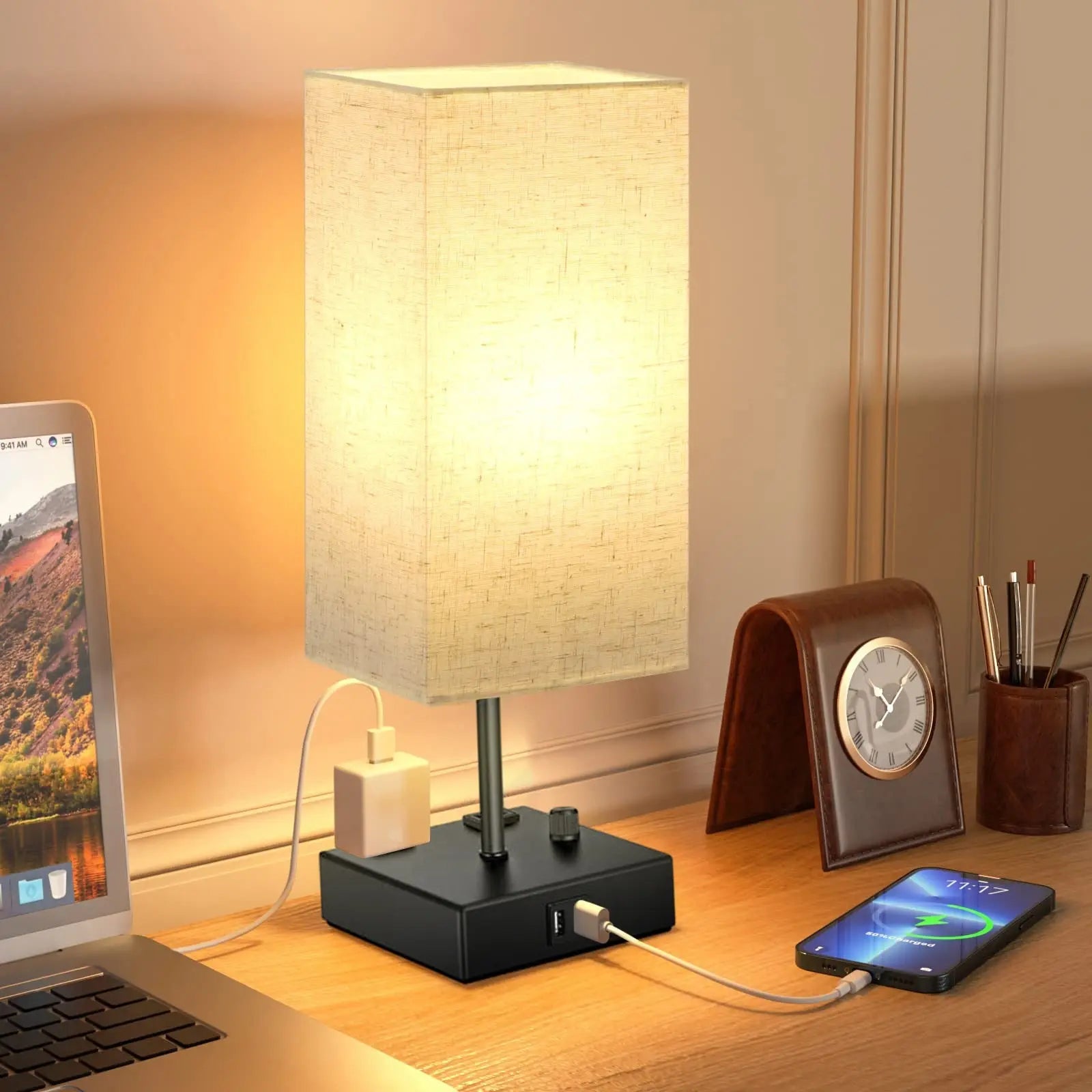 Yuli Japanese Style LED Desk Lamp - Adjustable Brightness & Color Temperature for Reading, Study, and Office Work - Perfect for Home, Dorm, and Workspace Lighting