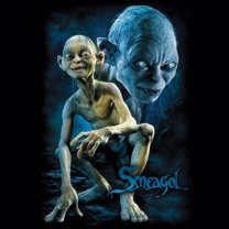 Lord of the Rings Gollum T-Shirt for Adults - Large Size | Movie Fan Gift