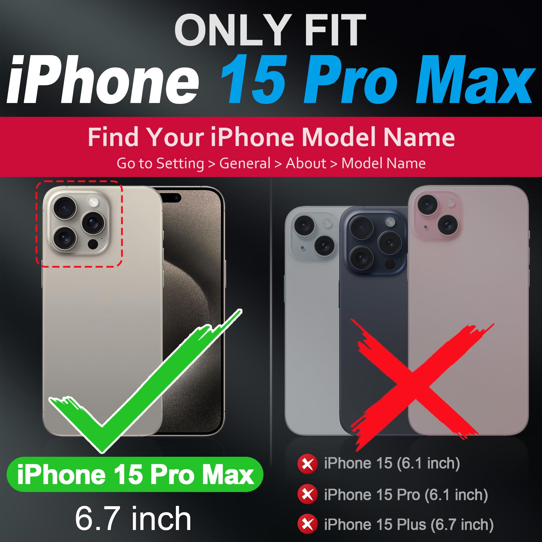 Premium SHIELDON Genuine Leather iPhone 15 Pro Max Case - 2-in-1 Detachable Wallet with Wireless Charging, Kickstand & RFID Blocking Card Holder | Magnetic Protective Cover for iPhone 15 ProMax (Black) | Perfect for Business Travel & Everyday Use