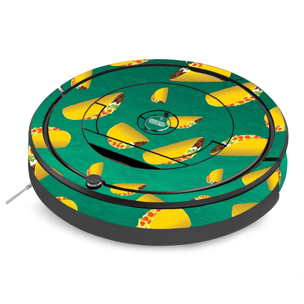 iRobot Roomba 890 Skin Wrap - Taco Design Vinyl Decal Cover | Protective & Durable Custom Sticker | Easy to Apply & Remove | Made in USA | Perfect for Home Cleaning & Robot Vacuum Protection