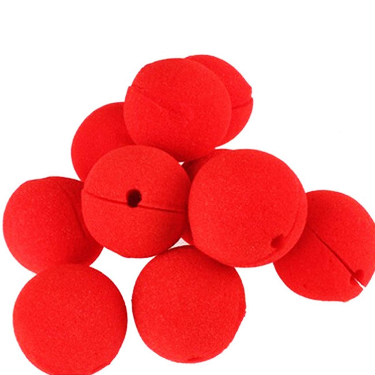 TIHOOD 20PCS Red Sponge Noses - Funny Clown Nose for Halloween, Christmas, Cosplay, Costume Parties & Festive Events - Perfect for Pranks, Dress-Up & Comedy Performances