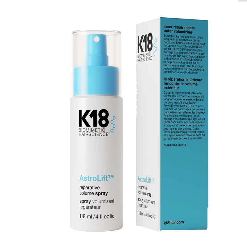 K18 AstroLift Reparative Volume Spray for Hair - Volumizing & Repairing Hair Treatment with Bond Building Technology | Perfect for Damaged, Thin or Fine Hair - Salon Quality At-Home Styling