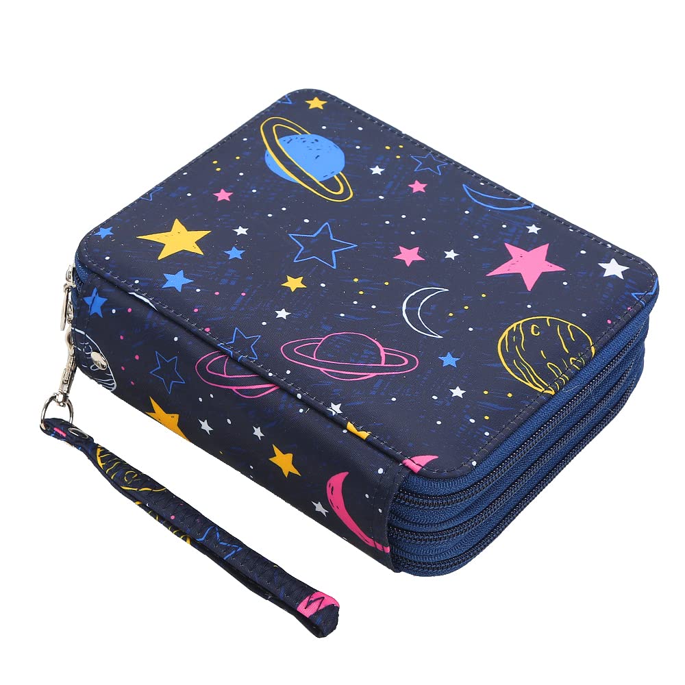 LBXGAP 72-Slot Portable Colored Pencil Case Organizer with Zipper - Watercolor Pens & Markers Storage for Artists, Students & Professionals - Perfect for Sketching, Travel & School Art Supplies