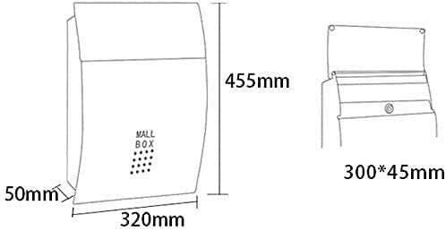 Stainless Steel Mailbox with Viewing Window & Lock - Large European Villa Mailbox for Packages, Letters & Keys - Perfect for Homes, Apartments & Offices