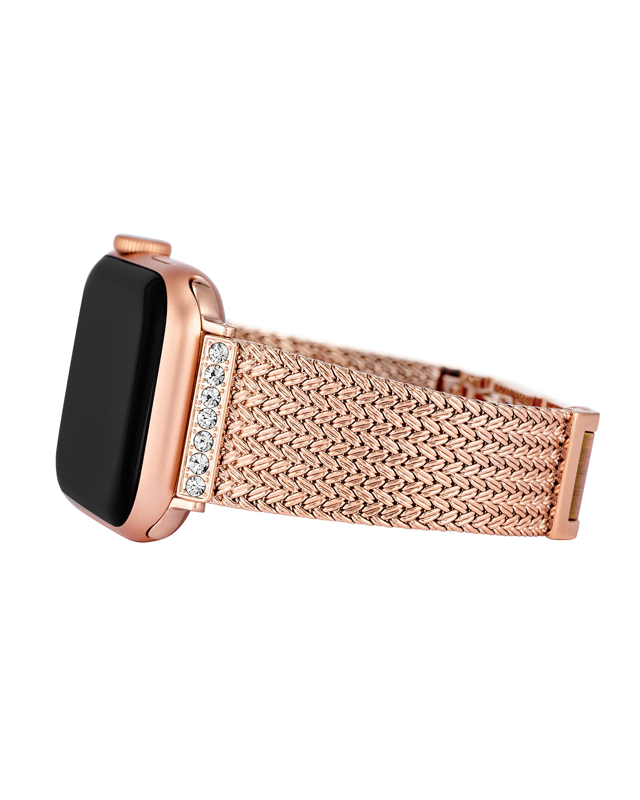 Anne Klein Mesh Fashion Band for Apple Watch - Secure & Adjustable Replacement Strap for Most Wrists | Perfect for Workouts, Office & Everyday Wear