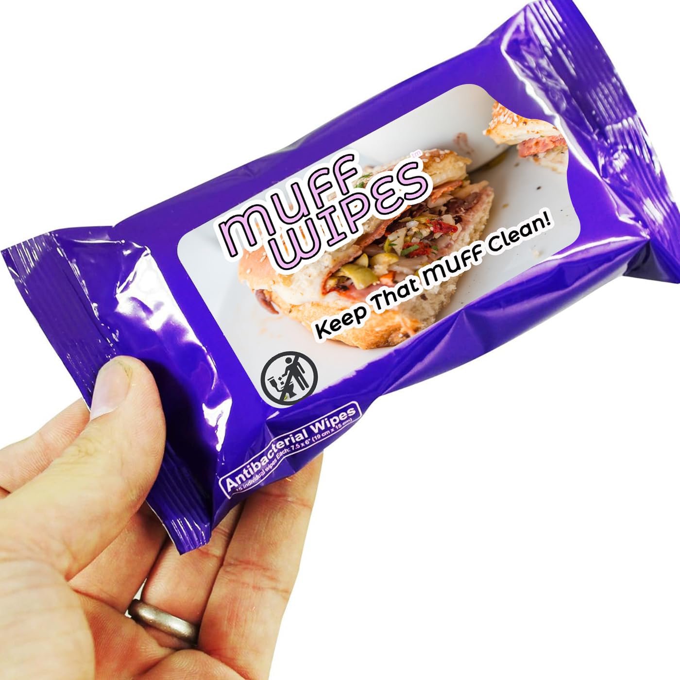 Funny Muff Wipes for Adults - Travel Size Wet Wipes for Men & Women - Perfect Stocking Stuffer Gift & On-the-Go Hygiene Solution - Great for Travel, Gym, Camping & Everyday Use