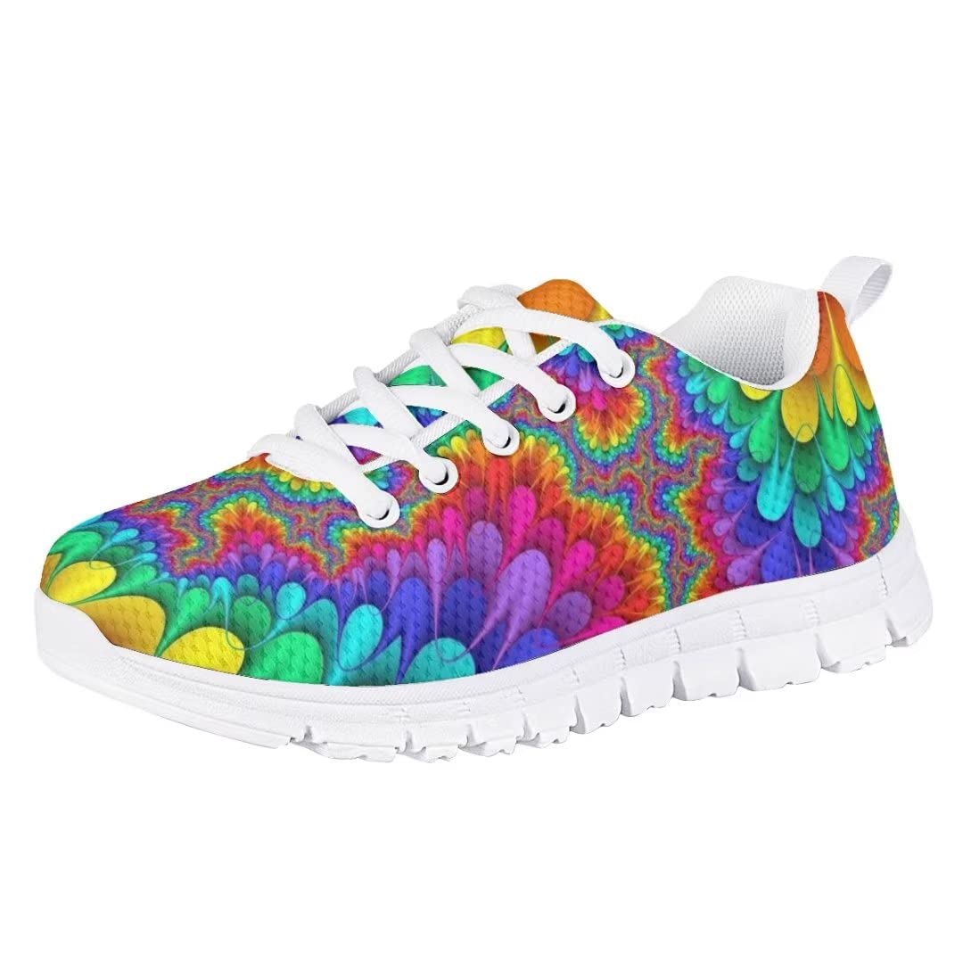 GOSTONG Girls Casual Sneakers - Lightweight Running Shoes for Kids, Breathable Tennis Walking Shoes, Fashionable Cherry Blossom Design | Perfect for School, Playground, Sports & Daily Wear