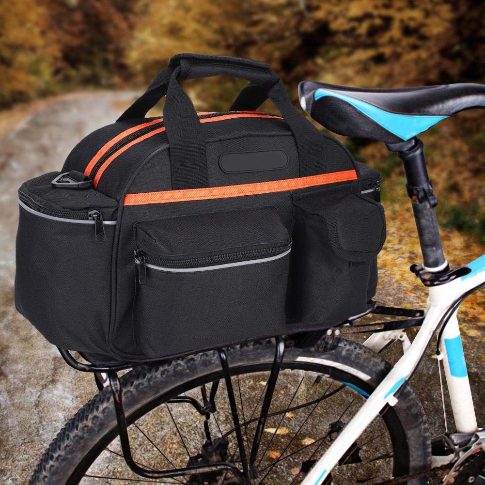 **Bike Rear Seat Luggage Bag - Waterproof Bicycle Tail Rack Storage Pouch for Mountain & Sports Bikes - Perfect for Commuting, Touring & Outdoor Adventures**