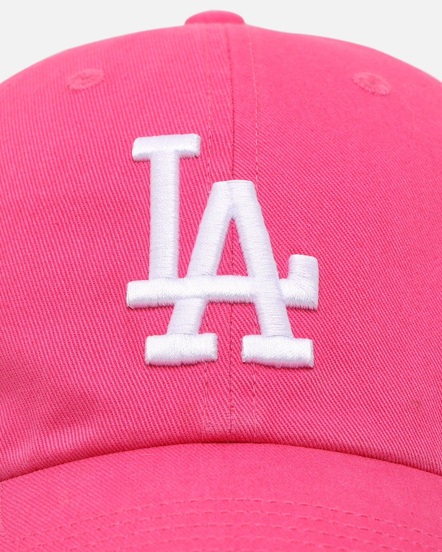 47 Brand Los Angeles Dodgers 'Ballpark' 47 Clean Up Adjustable Strapback Hat in Magenta - Perfect for Baseball Games, Fan Gear & Casual Streetwear