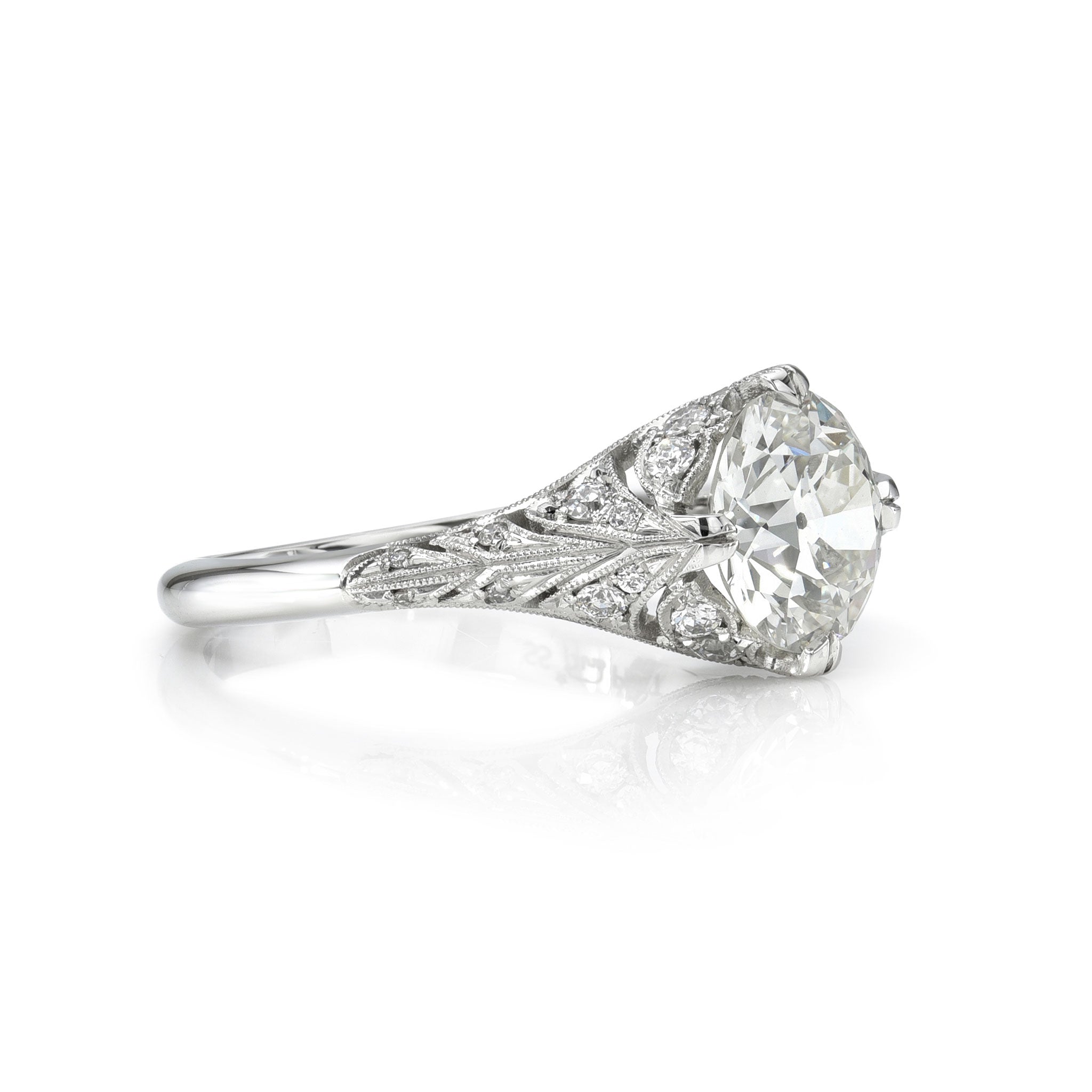 Single Stone Platinum Charlotte Ring - Elegant Solitaire Engagement Wedding Band for Women - Perfect for Proposals, Anniversaries & Special Occasions