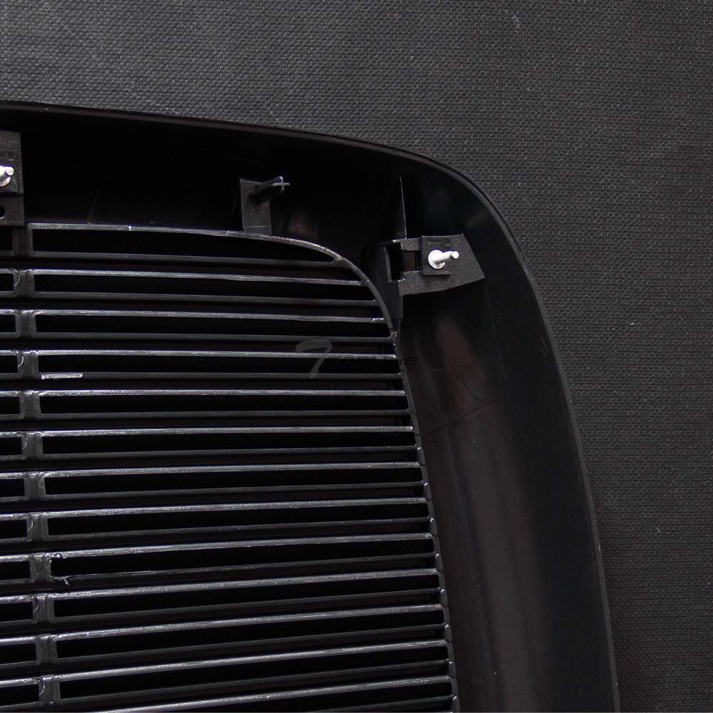 Glossy Black ABS Front Hood Bumper Grill Guard Compatible with 2002-2005 Dodge Ram 1500 & 2003-2005 Ram 2500/3500 - Durable Protection for Off-Road & Truck Customization