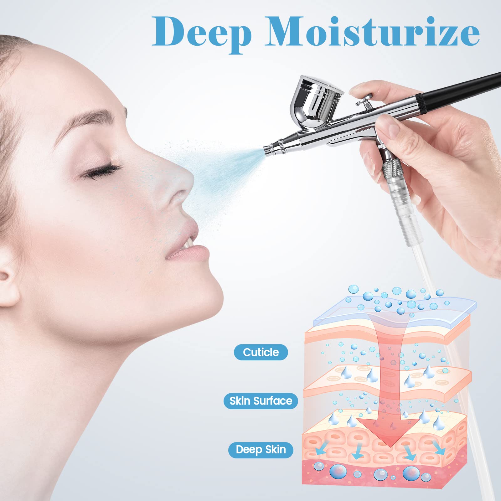 Professional Microdermabrasion Machine with Spray Gun - MCWDOIT Home Facial Skin Care Beauty Device (0-68cmHg Suction Power) for Acne Treatment & Anti-Aging | Perfect for Home Salon & Spa Treatments