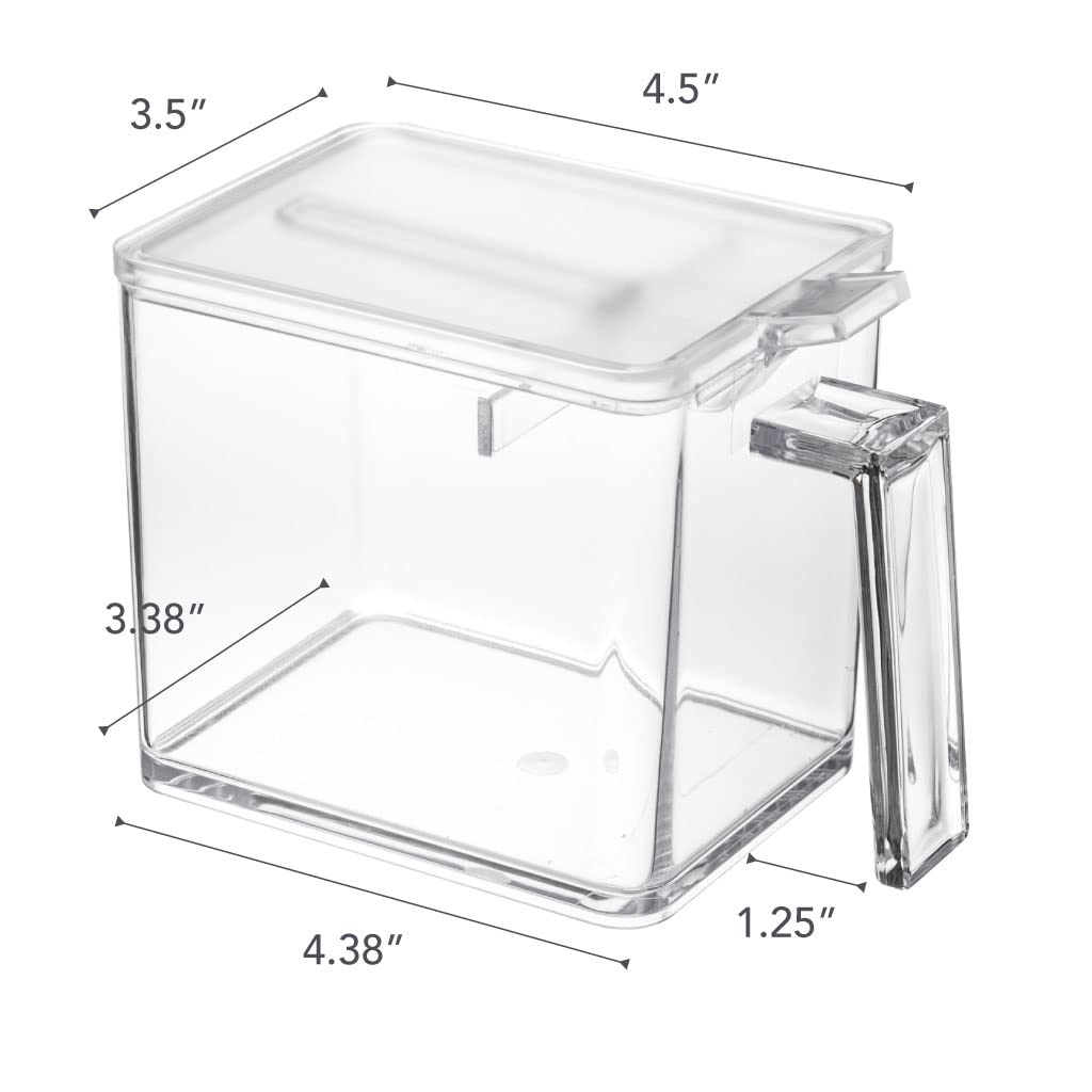 Yamazaki Home Large Spice Storage Container - 2.75 Cups (650ml) ABS Plastic Spice Jars - Perfect for Kitchen Pantry Organization & Spice Rack Storage