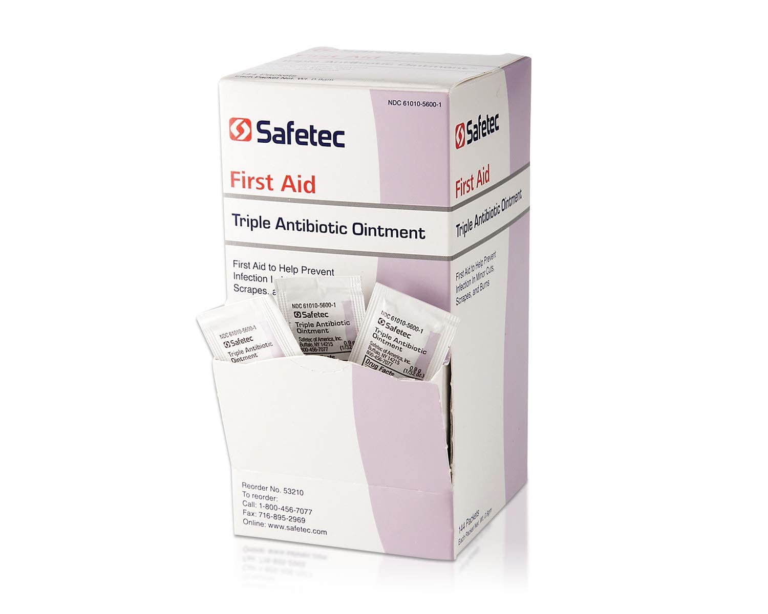 Triple Antibiotic Ointment 0.9g Packets - 144 Count per Box (10 Boxes) | First Aid Wound Care for Cuts, Scrapes & Burns | MS-60789